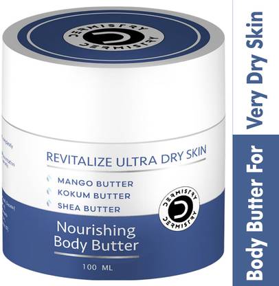 DERMISTRY Deep Hydration Body Butter Very Dry Skin with Shea Kokum Butter Coffee for Women