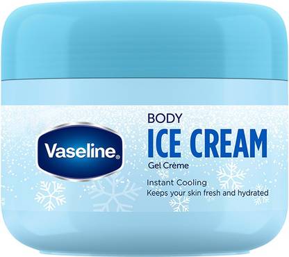Vaseline Body Ice Cream, Light Oil free Moisturizer for face