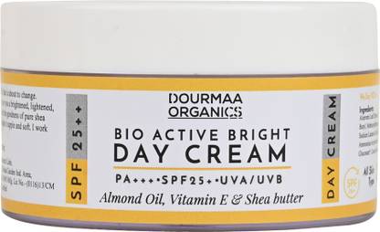 DOURMAA ORGANICS Total Effects Day Cream With Shea Butter SPF 25+ Lightens UVA/UVB Protection