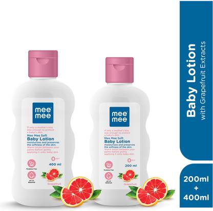 MeeMee Moisturising Baby Lotion with GrapeFruit Extracts (600 ml)