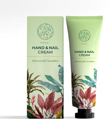 YAHVI Hand & Nail Cream Aloe Vera & Cucumber With Shea Butter & Kokum Butter