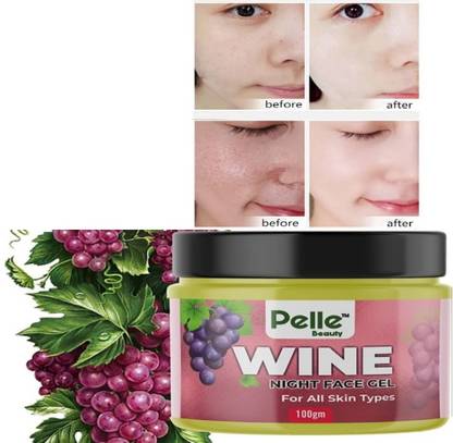 Pelle Beauty _ WINE Night Face Gel _ For Boots Collagen _ 55