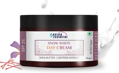 Avira Essential Snow White Face Cream For Women & Men| Non Sticky, Hydrating SPF DAY Moisturizer