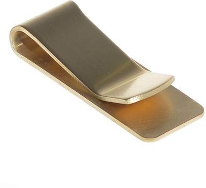 Rrmin Slim Metal Money Clip | Minimalist & Durable Cash Holder for Wallets Gold Plated Money Clip