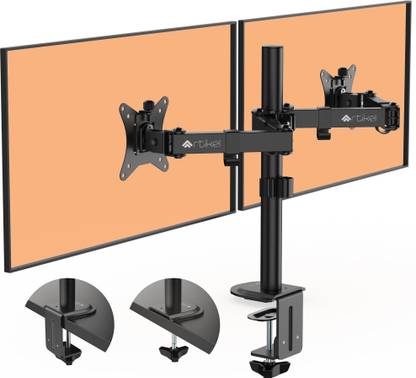 Artikel CO24 Dual Mount Adjustable Monitor Arm VESA Mount with C Clamp & Grommet Base Desk Mount Monitor Arm