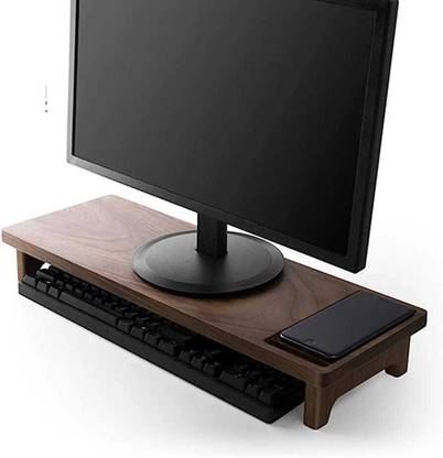 carpentray Wooden Monitor Stand with Storage Organizer for Desk, Tables, Office, Home, Desk Mount Monitor Arm