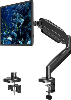 GITRU Gas Spring Desktop Full Motion Monitor Mount Fits 17 - 27 Inch Desk Mount Monitor Arm