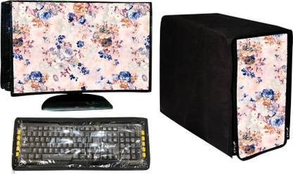 Wacky for 18.5 inch Computer Monitor, Keyboard (8*18 Inch) and CPU (7.5*18*16 Inch)  - 3 Pcs Computer Desktop Cover Set (18.5" Led + KeyBoard + CPU Cover)