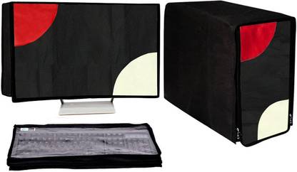 GUTSAV SALES ® COMPUTER COVER FULL SET 22 INCH for 22 inch MONITER, KEYBOARD, CPU  - DESKTOP COVER FULL SET 22 INCH