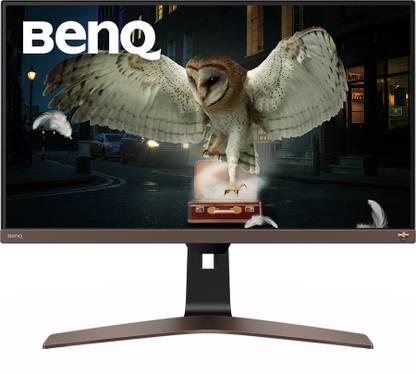 BenQ EW 71.12 cm (28 Inch) UHD LED Backlit IPS Panel Premium HDR10 Bezel-Less with Remote Control, Premium Sound with treVolo 3Wx2 Speakers, 90% DCI-P3, HDMI, DP, USB-C with 60W PD Monitor (EW2880-B)
