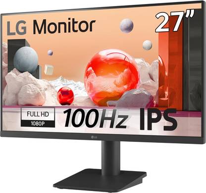 LG 68.58 cm (27 inch) Full HD LED Backlit IPS Panel Monitor (27MS500-B,Reader Mode & Flicker Safe, 3-Side Virtually Borderless Design,HDMI x2)