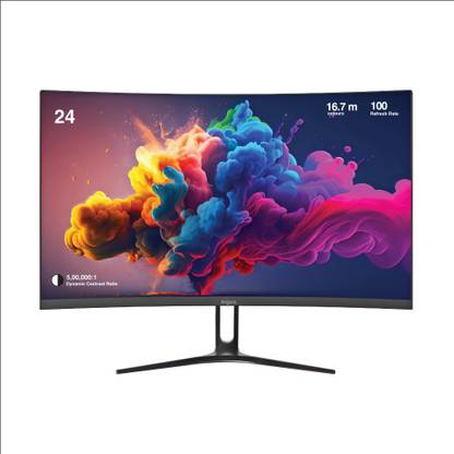 FINGERS 60.48 cm (23.81 inch) Curved Full HD VA Panel Monitor (Satin-Curve-2421)