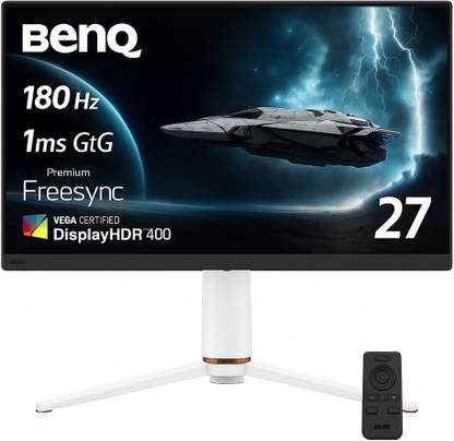 BenQ MOBIUZ EX271Q 68.58 cm (27 inch) Quad HD LED Backlit IPS Panel with VESA Display HDR400, USB Type-C (65W PD), USB Hub, DP 1.4, HDMI, 95% P3, Game Optimized Color, Height Adjustable Gaming Monitor (MOBIUZ EX271Q)