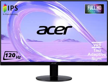 Acer SA0 60.45 cm (23.8 inch) Full HD LED Backlit IPS Panel with VGA, HDMI, EcoDisplay, Mercury Free, AMD Free Sync & NVIDIA G-Sync Compatibility, 2X2W Inbuilt Speakers, Tilt-able Stand Ultra-thin Monitor (SA240Y)