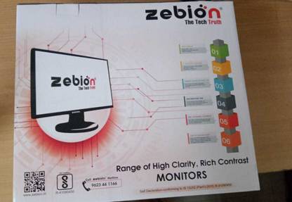 zebion 38.35 cm (15 inch) HD Monitor (15.1 HD2 MONITOR)