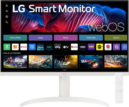 LG 27SR75U Smart Monitor WITH WEB OS 23 68.58 cm (27 inch) 4K Ultra HD IPS Panel Monitor (Spk Inbuilt,Wifi BT,Smart TV Apps Remote Control, AirPlay 2, Screen Share)