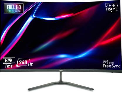 Acer NITRO 80.01 cm (32 inch) Curved Full HD LED Backlit VA Panel with 1500R Curvature, Stereo Speakers, 2X HDMI & DP Ports, Eye Care Gaming Monitor (ED320Q)