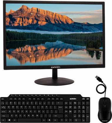 zebion 50.8 cm (20 inch) HD TN Panel Monitor (HDMI & VGA Input, Max Resolution 1600 X 900 and Viking Keyboard & Mouse Combo)