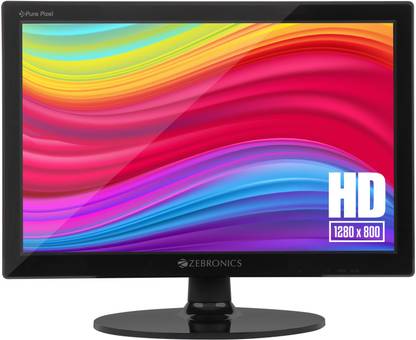 ZEBRONICS 15.4 inch HD TN Panel Monitor (Zeb-V16HD LED)  (Response Time: 10 ms, 60 Hz Refresh Rate)