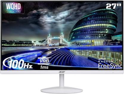 Acer 68.58 cm (27 inch) WQHD LED Backlit IPS Panel with HDR10, 2X1W Inbuilt Speakers, Flicker , Blue Light Shield, Ultra Thin Monitor (SA272U)