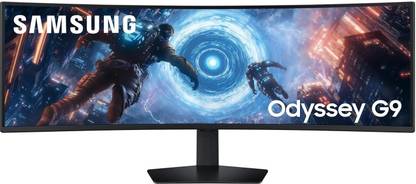 Samsung Odyssey G9 124.46 cm (49 inch) Curved DQHD LED Backlit VA Panel with 1000R Curvature, VESA DisplayHDR 600, HDR10+, Height Adjustable Stand Gaming Monitor (LS49FG910EWXXL)