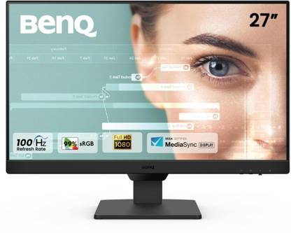 BenQ GW2790 68.58 cm (27 inch) Full HD LED Backlit IPS Panel 99% sRGB, Eye-careU, Dual HDMI, Display Port, Bezel-Less, Eyesafe, VESA MediaSync, Brightness Intelligence, Low Blue Light, Speakers 2Wx2, VESA Wall mountable Monitor (GW2790)