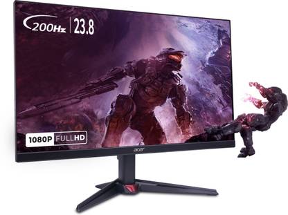 Acer Nitro 60.45 cm (23.8 inch) Full HD LED Backlit IPS Panel with sRGB 99%, HDR10 Support, 2X2W Inbuilt Speakers, Acer Display Widget, Acer VisionCare 2.0, Tilt-able stand Gaming Monitor (VG240Y)