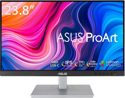 ASUS ProArt 60.45 cm (24 inch) Full HD LED Backlit IPS Panel 1080p, 100% sRGB/Rec, Delta E Monitor (PA247CV)