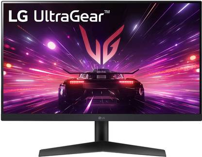 LG UltraGear 60.96 cm (24 inch) Full HD IPS Panel with HDR10, NVIDIA G-SYNC Comaptible, Tilt-able Stand, 3-side virtually borderless design Gaming Monitor (24GS60F-BB.ATRKMVN)