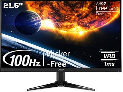 Acer NITRO QG1 54.61 cm (22 inch) Full HD LED Backlit VA Panel Gaming Monitor (Nitro QG221QH 21.5 Inch Full HD Gaming LCD Monitor with LED Backlight)