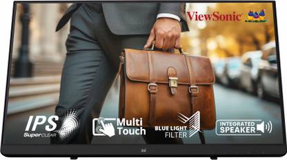 ViewSonic TD Series 54.61 cm (22 inch) Full HD LED Backlit IPS Panel Frameless, Touch Compatible Monitor (TD2230)