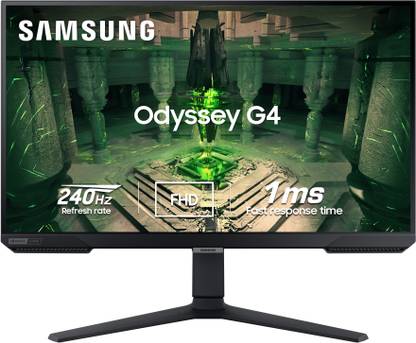 Samsung Odyssey G4 68.58 cm (27 inch) Full HD IPS Panel with Ergonomic Stand, HDR10, Dual Sync Compatible, Wide Viewing Angle Gaming Monitor (LS27BG400EWXXL/LS27BG402EWXXL)