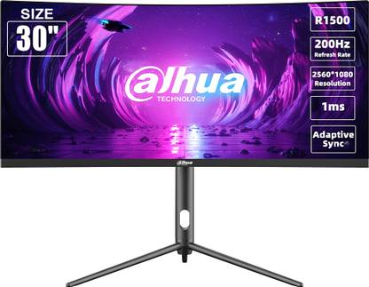 DAHUA 76.2 cm (30 inch) Curved Full HD LED Backlit IPS Panel Gaming Monitor (DHI-LM30-E330CA)