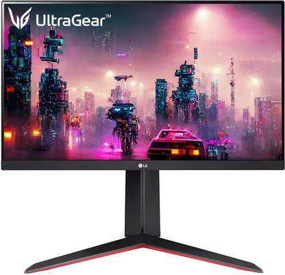 LG ULTRAGEAR GAMING 60.96 cm (24 inch) Full HD LED Backlit IPS Panel Gaming Monitor ((24GN65R)- 1920x1080,HDR 10, sRGB 99%, DP,HDMI, Height,Tilt & Pivot Adjust Stand)