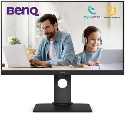 BenQ GW 27 inch Full HD LED Backlit IPS Panel Ultra-Slim Bezel Monitor- Height Adjustment, Eye Care, Anti-Glare, Brightness Intelligence, 2Wx2 Speakers, Color Weakness Mode, HDMI, DP, VGA Monitor (GW2780T)