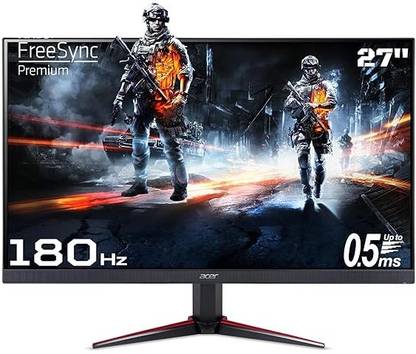 Acer NITRO 68.58 cm (27 inch) Full HD LED Backlit IPS Panel Gaming Monitor (Nitro VG270 M3,SRGB 99%,HDR 10,2xHDMI, 1xDP ,Stereo Speakers 180 Hz Refresh Rate)