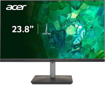 Acer Vero Series 60.45 cm (24 inch) Full HD LED Backlit IPS Panel with Colorful Patterned Back Mood light, Dual Glass Design, Flicker Free, Tilt-able Stand, 2X2W Inbuilt Speakers, Eco Display, Ultra thin Monitor (RS242Y)