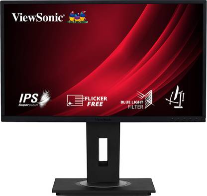 ViewSonic 60.96 cm (24 Inch) Full HD LED Backlit IPS Panel Vdisplay manager for split screen | Frameless| Inbuilt Speakers Monitor (VG2448)