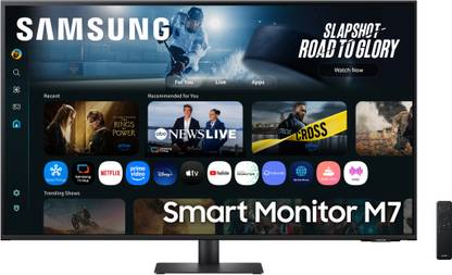 Samsung M7 Series 274.07 cm (107.9 cm) 4K Ultra HD LED Backlit VA Panel with In-built Speaker, Smart TV Apps, AirPlay, Wi-Fi, Bluetooth, USB, Type-C, Wireless Display, Vision AI Smart Monitor (LS43FM700UWXXL)