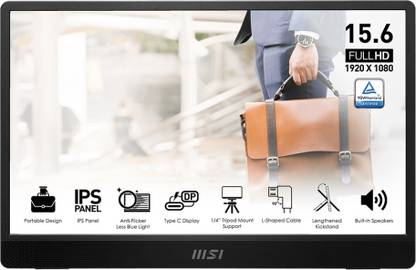 MSI 39.62 cm (16 inch) Full HD IPS Panel Monitor (?MP161 E2)
