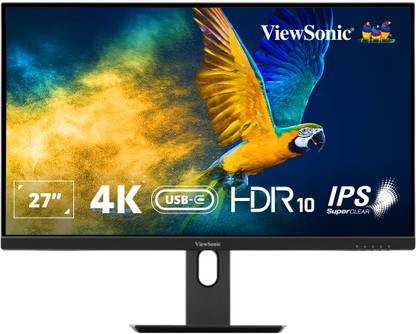 ViewSonic 68.58 cm (27 inch) 4K Ultra HD IPS Panel Monitor (VX2762U-4K)