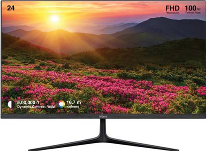 FINGERS Satin 60.45 cm (24 inch) Full HD LED Backlit VA Panel Monitor (The Big Picture)