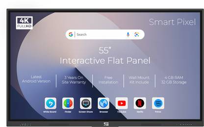Smart Pixel Lite 139.7 cm (55 inch) 4K Ultra HD IPS Panel Monitor (SP55_432)