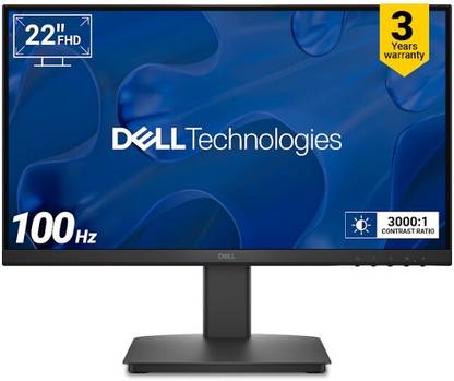 DELL SE-Series 55.88 cm (22 inch) Full HD LED Backlit VA Panel with Contrast 3000:1, Tilt Adjustment, 1x HDMI, 1xVGA, 3 Years Warranty, TUV Rheinland 3-star Eye Comfort, Ultra-Thin Bezel Monitor (SE2225HM)
