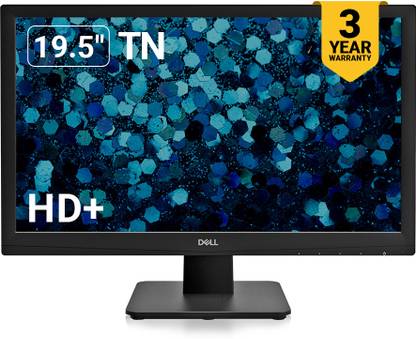 DELL 49.53 cm (19.5 inch) HD with Contrast Ratio 600:1/600:1(Dynamic), 16.7 Million Colours, Colour Gamut 72% Ntsc(Cie 1931), 3-Year Warranty, HDMI & VGA, Tilt adjustment Monitor (D2020H)