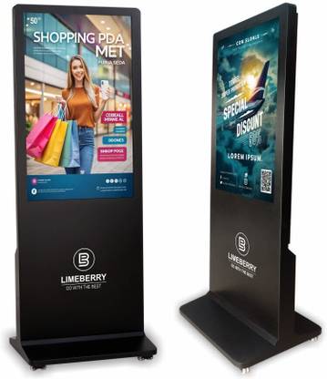 LIMEBERRY Digital Signage Standee Projector Screen Kiosk Advertisement Machine Product Size 73" Height x 28" Width 127.0 cm (50 inch) Full HD LED Backlit IPS Panel Monitor (LB501-IUH)