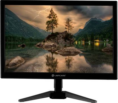 LAPCARE 43.43 cm (17 inch) HD LED Backlit TN Panel with VGA & HDMI Port, Light Weight, Power Saver, Wall Mountable, Slim Monitor (LM18WD)