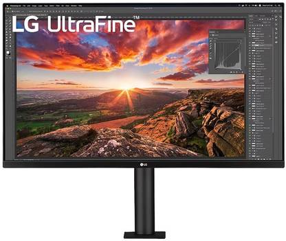 LG UltraFine 80.01 cm (32 inch) 4K Ultra HD IPS Panel HDR10, Ergonomic, USB Type-C Monitor (32UN880)