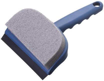 Leeonz 2-in-1 Multi-Purpose Glass Cleaning Squeegee Wiper Car Mirror Cleaning (Blue) Wipes