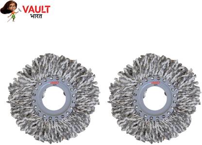VAULT BHARAT NEW_Premium Quality Mop Refill Only Pack of 2| Microfiber Yarn Refill